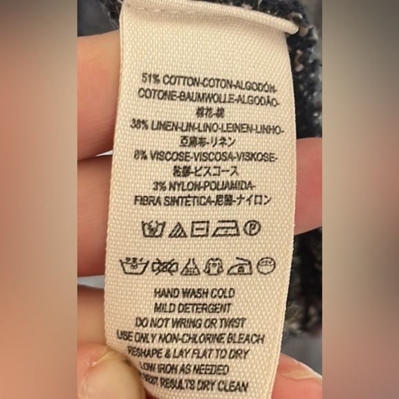 Free People The Big Trail Asymmetrical Poncho Cardigan Sweater Poncho Size Small - Picture 8 of 16